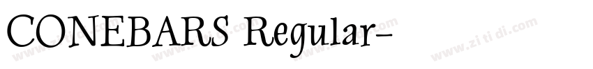 CONEBARS Regular字体转换